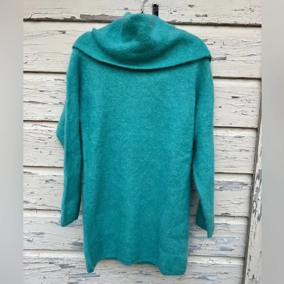 Banana Republic Alpaca Minimalist lagenlook BoHo Cowl Neck Sweater Dress S - Picture 6 of 15